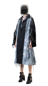 Panelled Raglan Long Coat