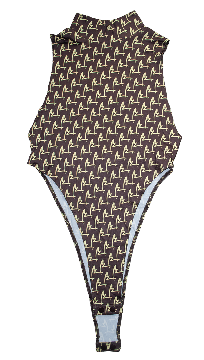 [SERIES BODYSUITS] Sleeveless high-leg Bodice